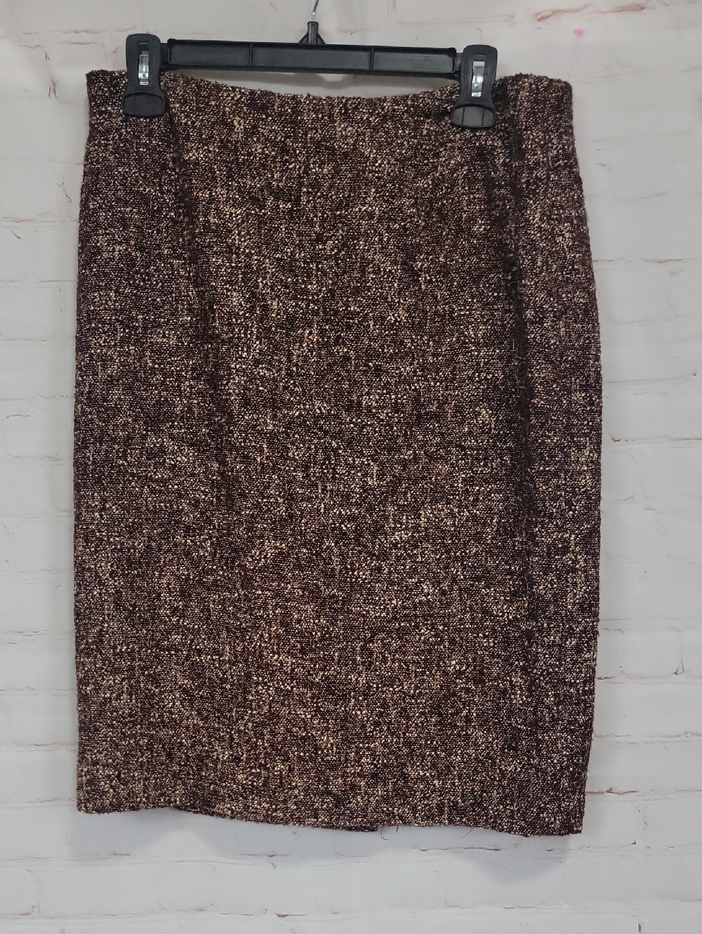 Doncaster Brown Tweed Pencil Skirt